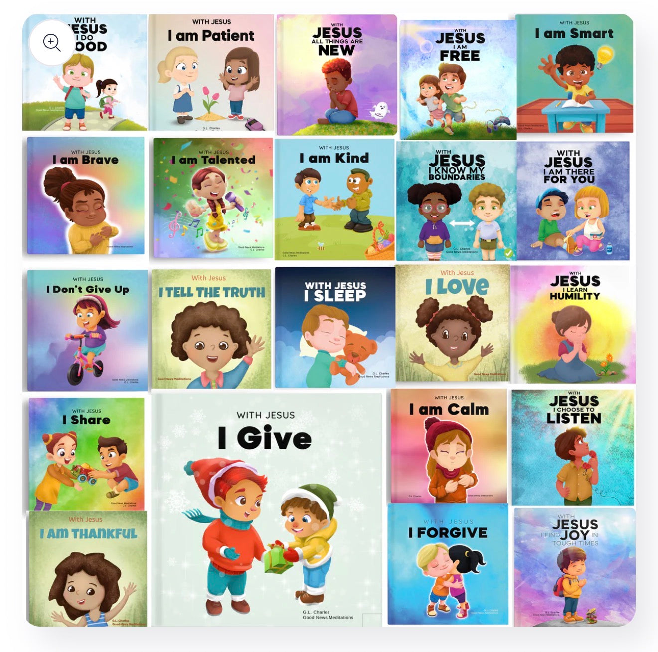 With Jesus Series: “Bible Stories for Kids - Inspiring Children to Overcome Challenges Using God's Word" Full 22 Book Series