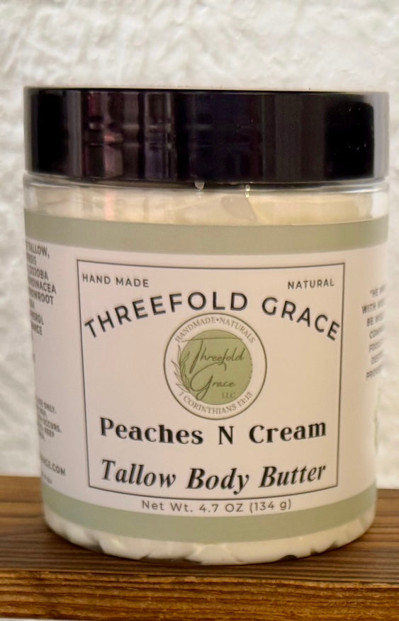 🍑 Peaches N Cream Tallow Body Butter