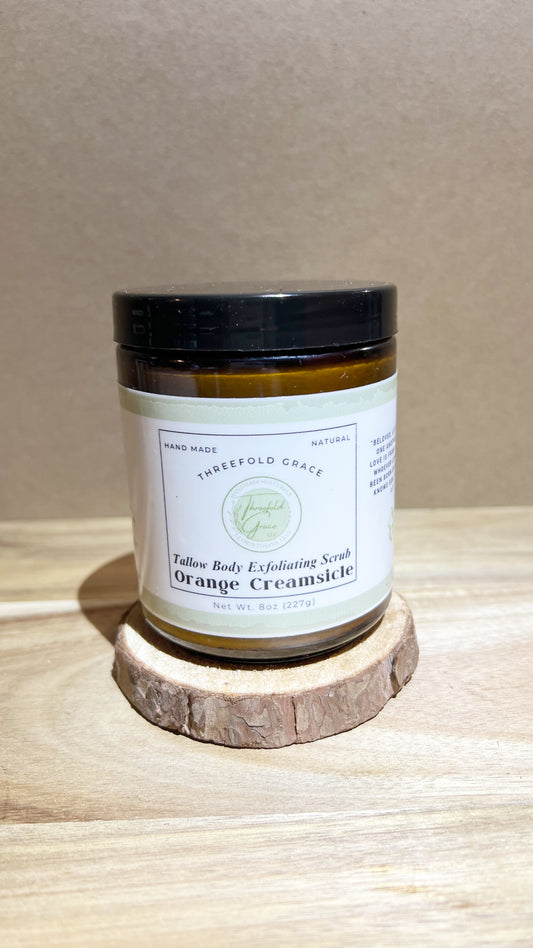 Orange Creamsicle Tallow Body Scrub