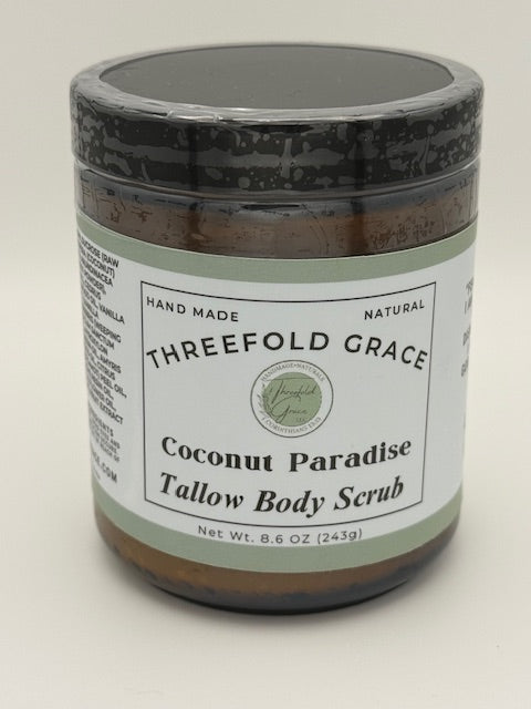 Coconut Paradise Tallow Body Scrub
