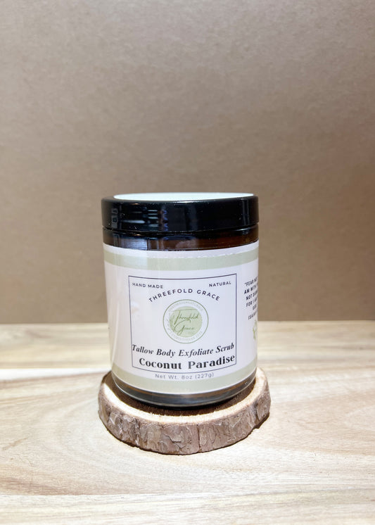 Coconut Paradise Tallow Body Scrub