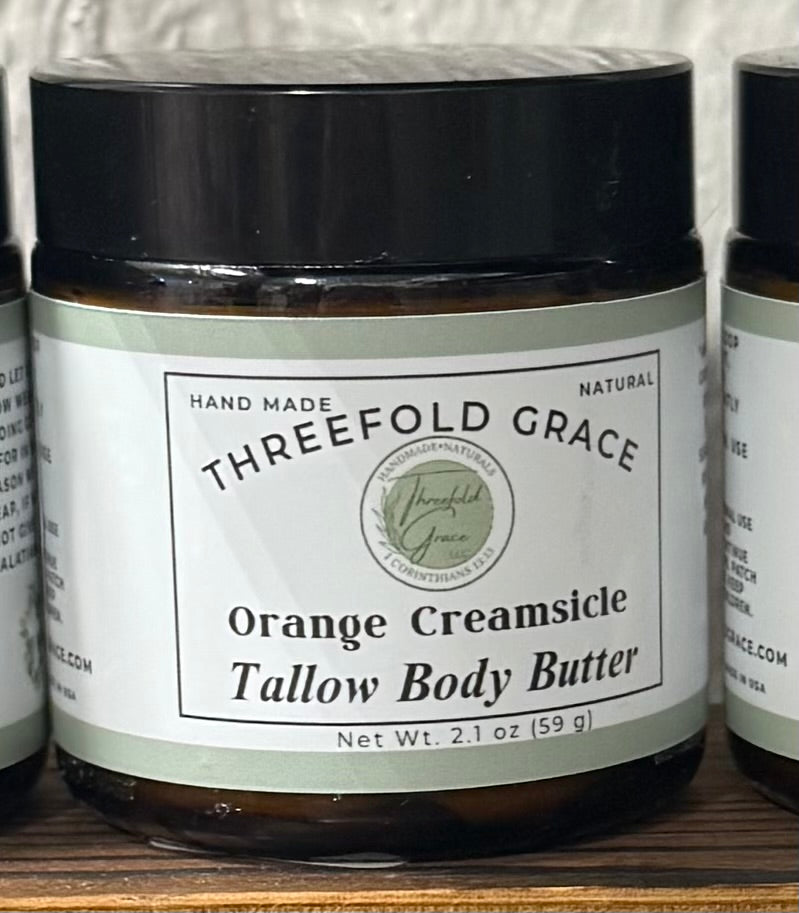 Orange Creamsicle Tallow  Body Butter