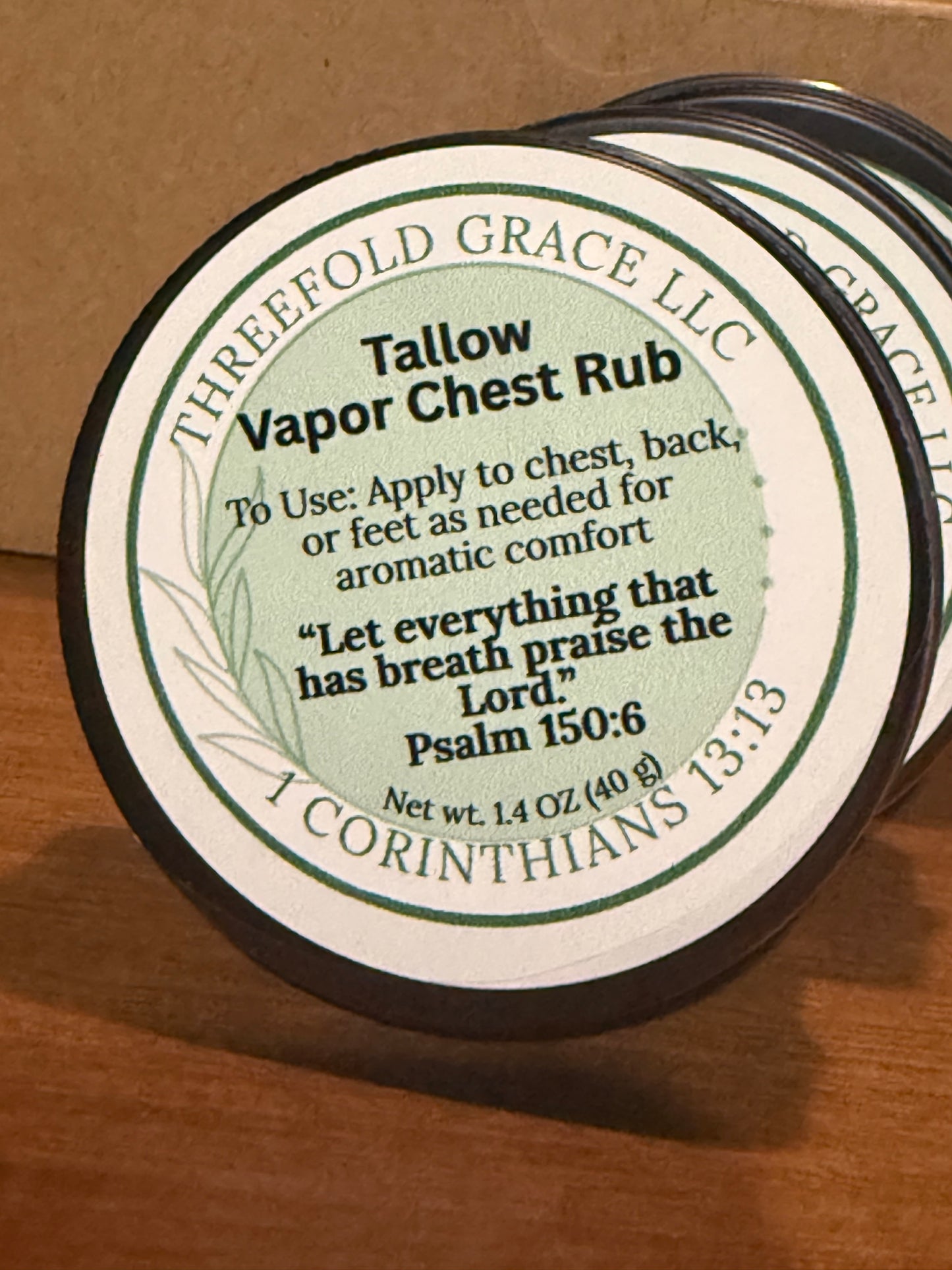 Tallow Vapor Chest Rub