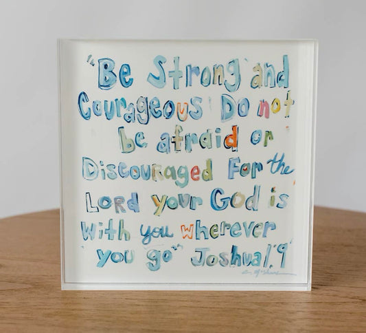 Joshua 1:9 Acrylic Shelfie