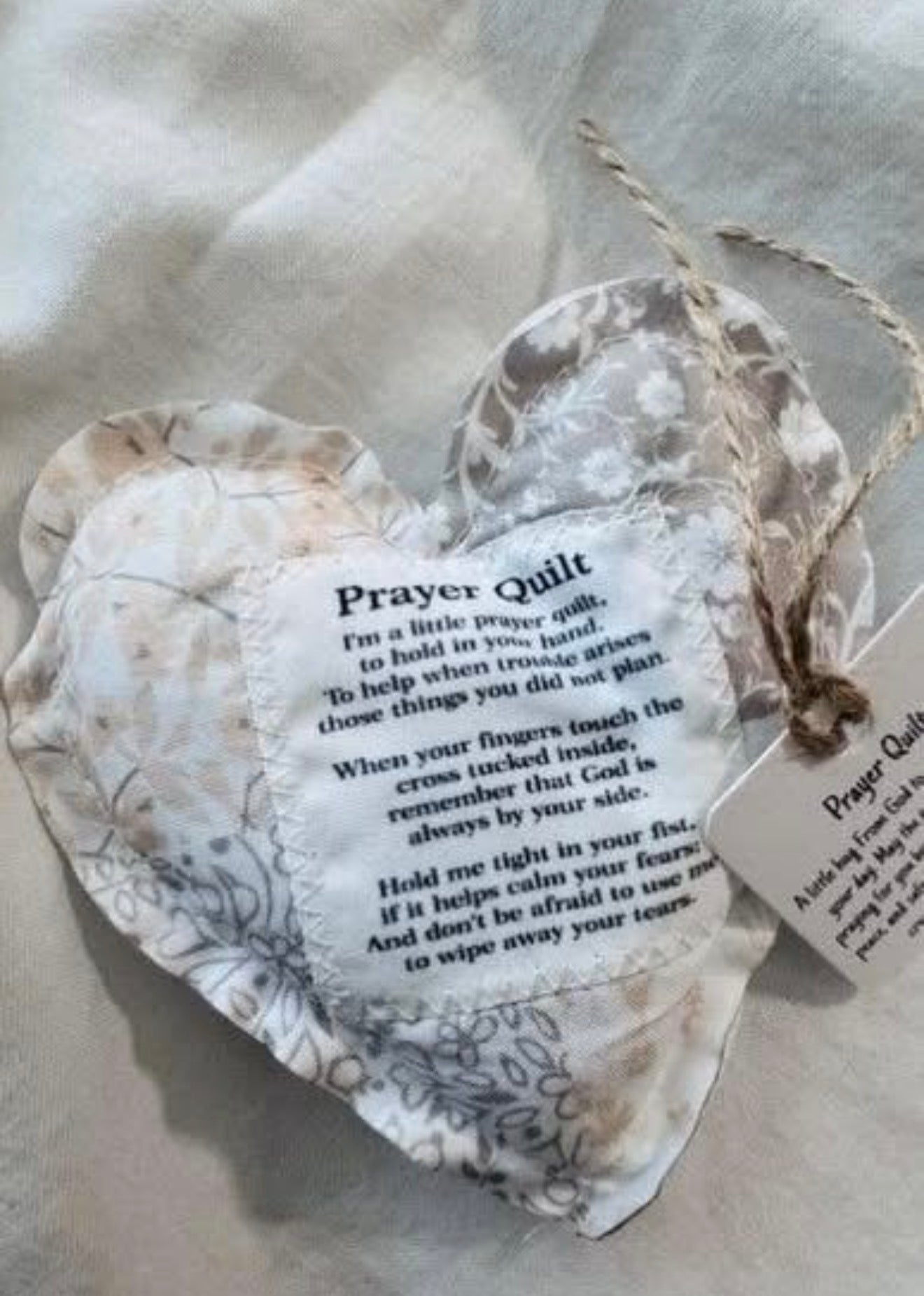Prayer Quilt with Cross Inside