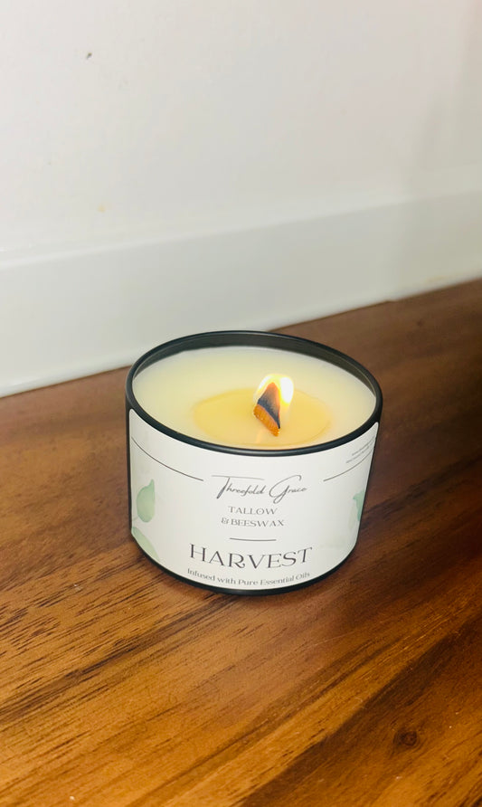 Harvest Tallow & Beeswax Candle