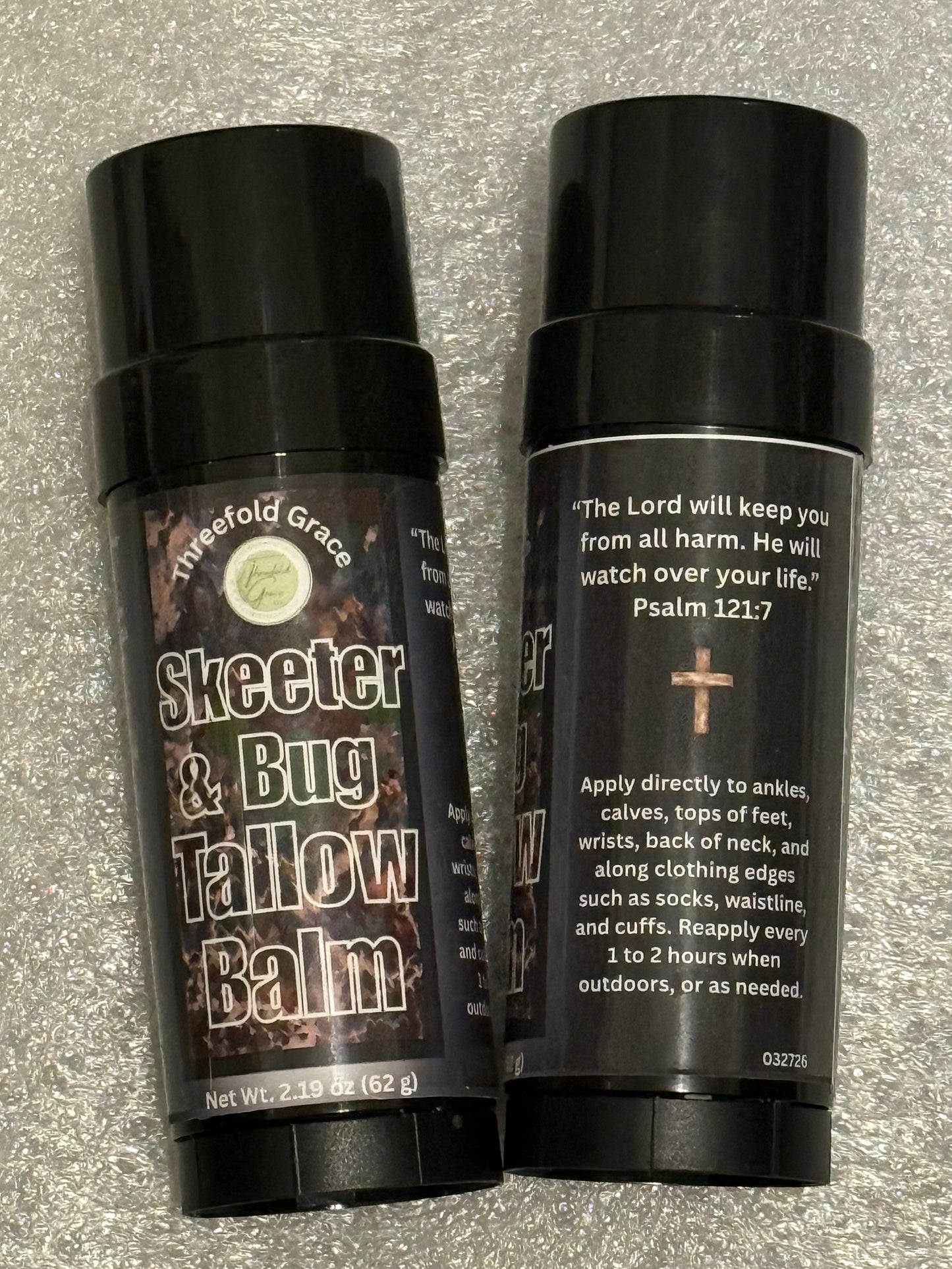 all natural mosquito and tick tallow balm in twist up tube 