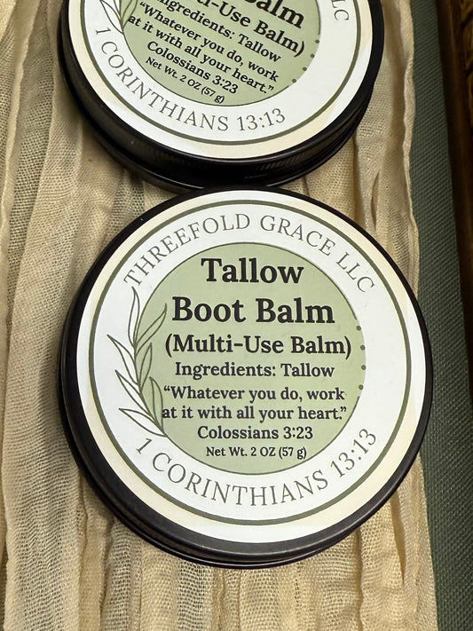 Boot Balm(Multi-Use Tallow Balm)