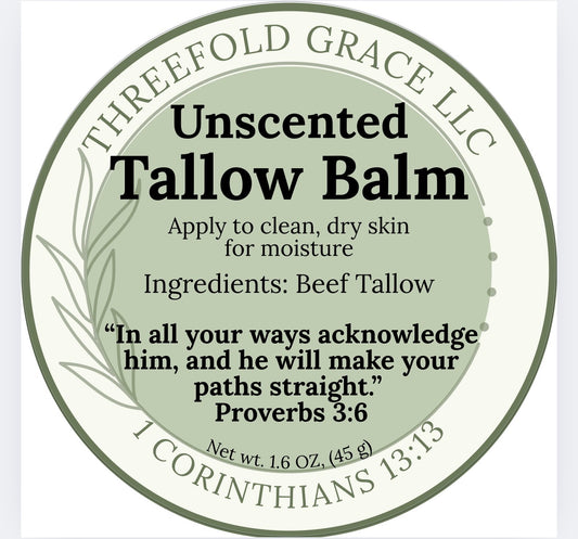Unscented Tallow Balm