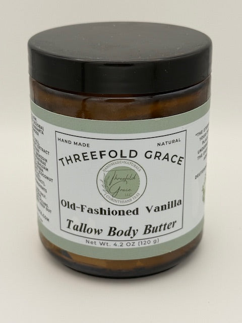 Old Fashioned Vanilla Body Butter (Lamb Suet)